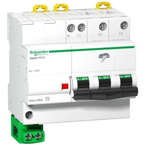   Schneider Electric Acti9 iQuick-PF - A9L16618 10kA, 3P-N, földelő vezetékkel