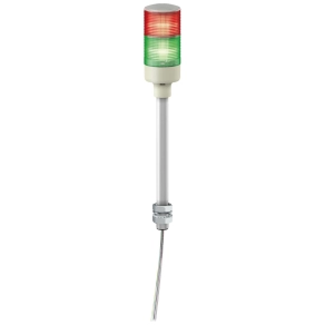 Schneider Electric Easy Harmony XVG - XVGB2ST - komplett fényoszlop, 2 szintes, piros - zöld, 24 VAC/DC, furatba rögzíthető, tartócsöves, hangj.,