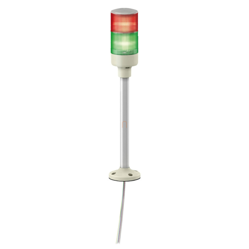 Harmony Easy komplett fényoszlop, 2 szintes, piros-zöld, 24 VAC/DC, tartócsöves, csavaros, hangj., XVGB2SH Schneider