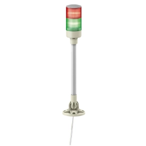 Schneider Electric Easy Harmony XVG - XVGB2SM - komplett fényoszlop, 2 szintes, piros - zöld, 24 VAC/DC, tartócsöves, csavaros, elhajtható, hangj.,