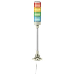 Schneider Electric Easy Harmony XVG - XVGB4SM - komplett fényoszlop, 4 szintes, piros - nar. - zöld - kék, 24 VAC/DC, tartócsöves, csavaros, elhajtható, hangj.,
