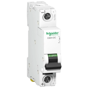   Schneider Electric Acti9 C60H - DC, C60PV - DC - A9N61510 - kismegszakító, 1P, C, 15A, 250VDC