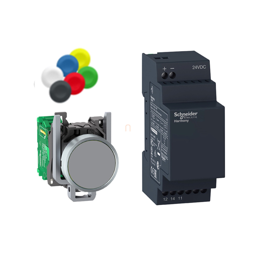 Vezeték nélküli nyomógomb kit XB4 nem programozható XB4RFB01 Schneider