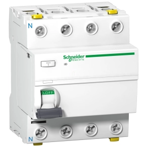  Schneider Electric Acti9 iID - A9Z83463 - THV áram - védőkapcsoló, A osztály, 4P, 63A, 100mA - S