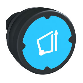   Schneider Electric Harmony XB5 - ZB5AC98005 - műanyag durva környezeti nyomógomb fej, Ø22, visszatérő, világos kék, szimbólummal