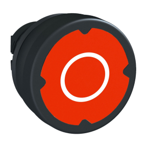   Schneider Electric Harmony XB5 - ZB5AC48021 - műanyag durva környezeti nyomógomb fej, Ø22, visszatérő, piros, "O"