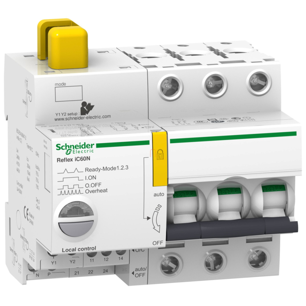 ACTI9 Reflex iC60N beépített megszakító vezérlés, 3P, B, 25A A9C61325 Schneider