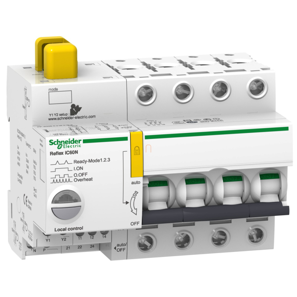 ACTI9 Reflex iC60N beépített megszakító vezérlés, 4P, B, 16A A9C61416 Schneider