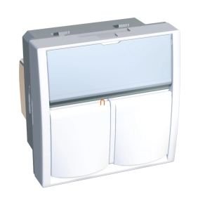   Schneider ALB44336N Altira Infraplus 2xRJ45 csatlakozó Cat6 FTP, polárfehér