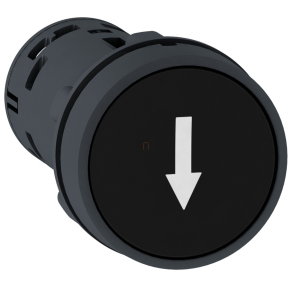   Schneider Electric Harmony XB7 - XB7NA21343 - Nyomógomb fekete-fehér lefelé nyíl 1NO