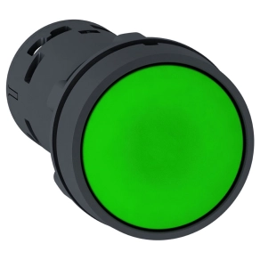 Schneider Electric Harmony XB7 - XB7NH35 - zöld sülly. nyomógomb Ø22 - nyomással visszaálló 1N0+1NC csavaros csatlakozó