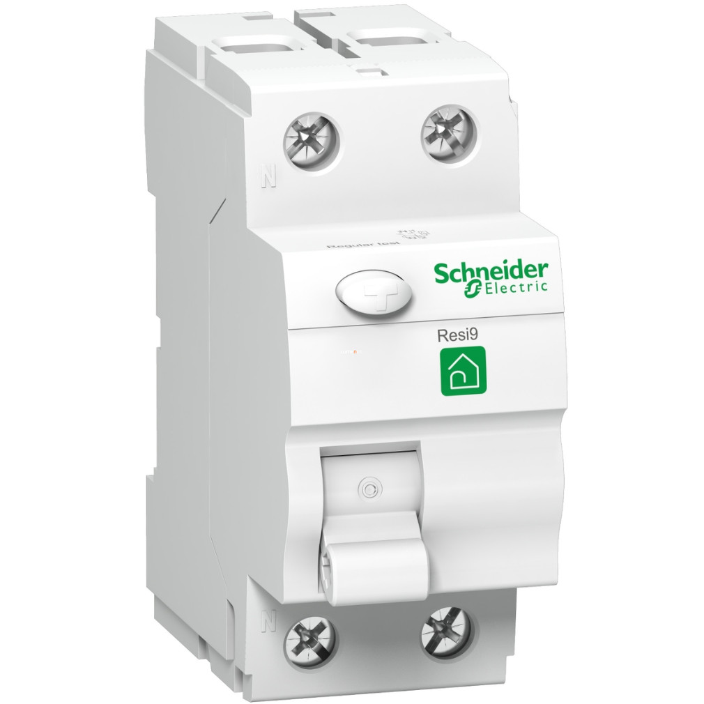 Schneider áram-védőkapcsoló, A osztály, 2P, 63A, 30mA (RESI9)