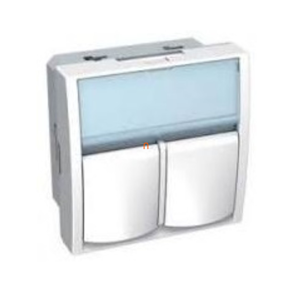Altira Alombard informatikai aljzat 2xRJ45 Cat6 FTP polárfehér, antibakteriális ALB47336N Schneider