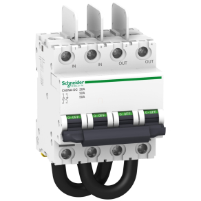   Schneider Electric Acti9 C60NA - DC, SW60 - DC, C120NA - DC - A9N61690 - terheléskapcsoló, 2P, 25A, 800VDC