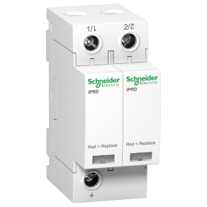   Schneider Electric Acti9 iPRD - A9L65201 - túlfeszültség korlátozó cserélhető betéttel, távjelzéssel, 65kA, 2P, 350V