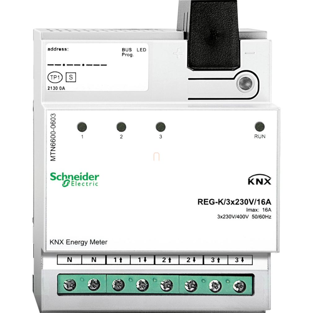 Merten-KNX fogyasztásmérő REG-K/3x230V/16A MTN6600-0603 Schneider
