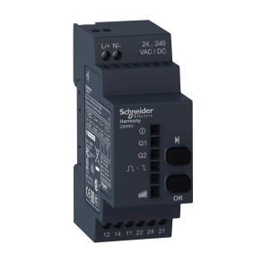 Schneider Electric Harmony XB5R - ZBRRD - konfigurálható vevőegység, 2 relé kimenet, monostabil/bistabil, 24 - 240VAC/DC