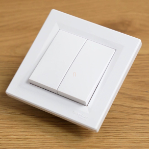  Schneider Electric Asfora - EPH0600121 - Kettős váltókapcsoló, rugós bekötés, fehér (106+6) 