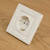 Schneider Electric Asfora - EPH2900123 - 2P+F csatlakozóaljzat, csavaros, kerettel, bézs