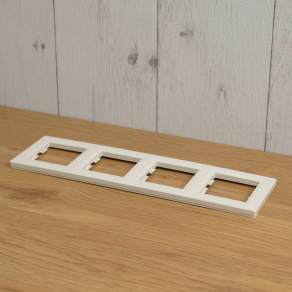   Schneider Electric Asfora - EPH5800423 - Négyes keret, vízszintes, bézs