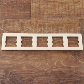   Schneider Electric Asfora - EPH5800523 - Ötös keret, vízszintes, bézs