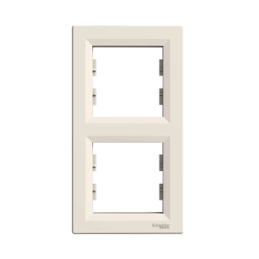 Schneider Electric Asfora - EPH5810223 - Kettes keret, függőleges, bézs