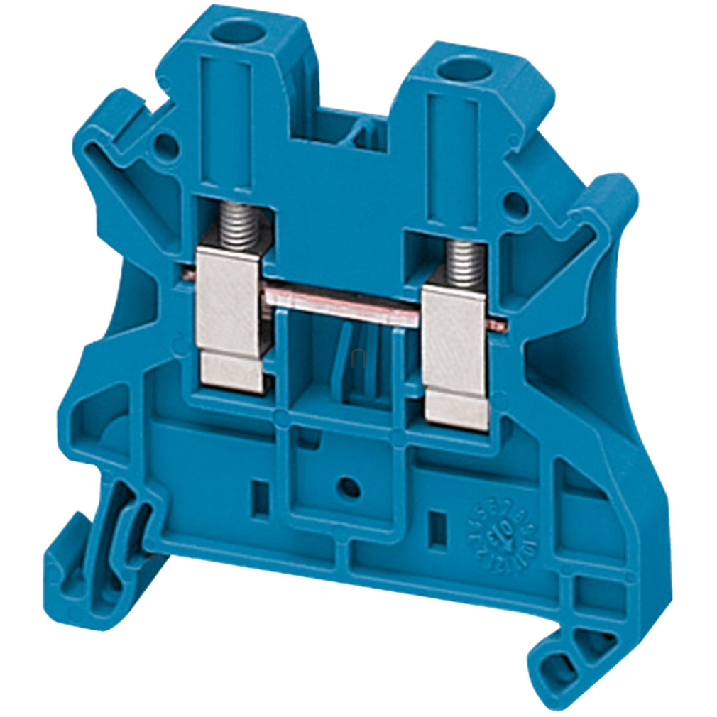 NSYTRV42BL Csavaros egyszintes átkötőkapocs 1x1 csatlakozás 6,2 mm 4 mm2 32A-es kék Schneider