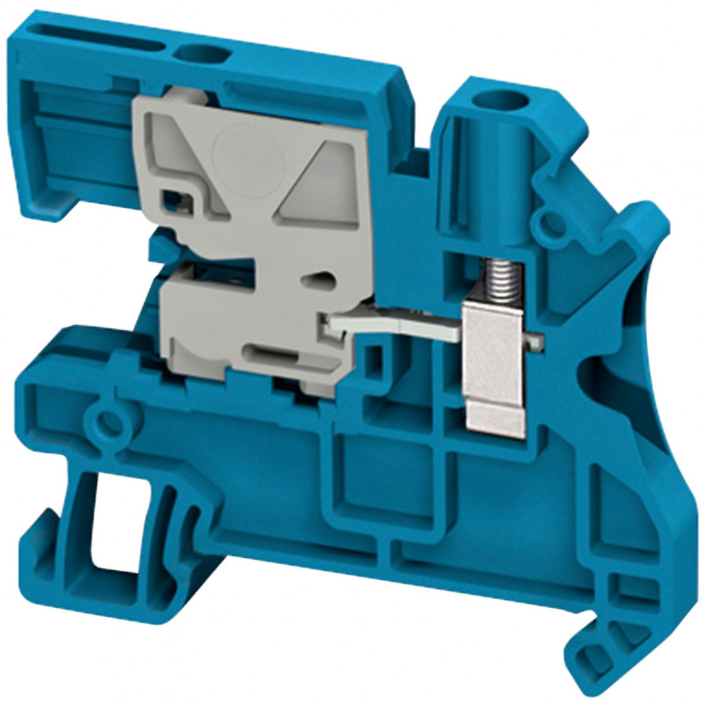 Schneider csavaros egyszintes n-bontókapocs 1x1 csatlakozás 6,2 mm 4 mm2 32A-es kék NSYTRV42NE