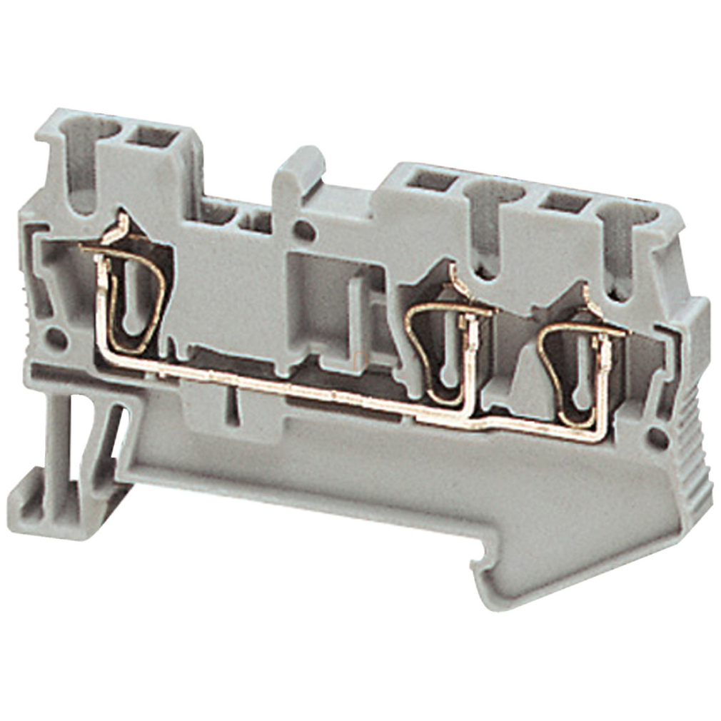 Rugós egyszintes átkötőkapocs 1x2 csatlakozás 5,2 mm 2,5 mm2 24A-es NSYTRR23 Schneider
