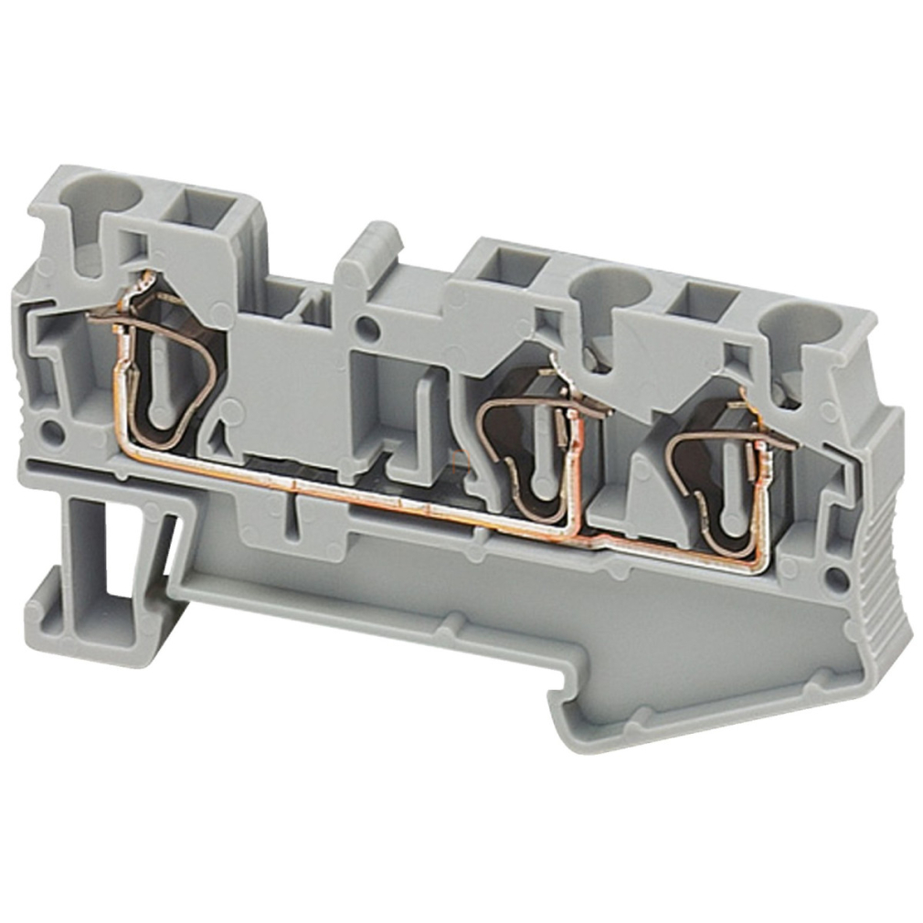 Rugós egyszintes átkötőkapocs 1x2 csatlakozás 6,2 mm 4 mm2 32A-es NSYTRR43 Schneider