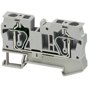 Schneider Electric Linergy TR - Sorkapocs, rugós bekötésű, átmenő, 6mm², szürke, 2 pontos, 50 darabos készlet; NSYTRR62