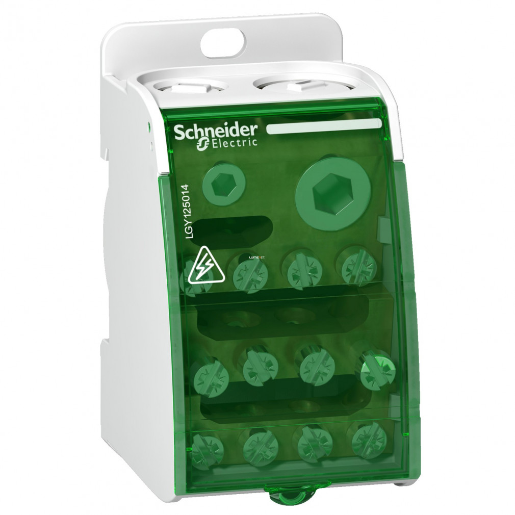 Schneider Linergy csavaros sorkapocs elosztó blokk,250A,1P,14 lyuk (LGY125014)