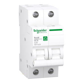   Schneider Electric Resi9 - R9F14225 - kismegszakító, 2P, C, 25A