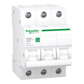 Schneider Electric Resi9 - R9F14310 - kismegszakító, 3P, C, 10A