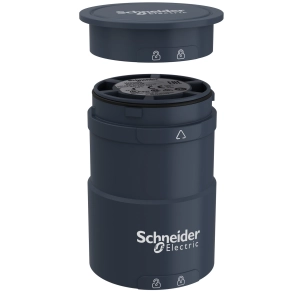 Schneider Electric Harmony XVU - XVUC21B - Ø60 fényoszlop alapegység, fekete, fedéllel, 24VAC/DC