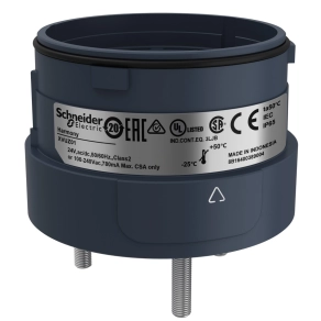   Schneider Electric Harmony XVU - XVUZ01 - Ø60 fényoszlop rögzítő egység közvetlen rögzítéshez, 3 pontos, fekete