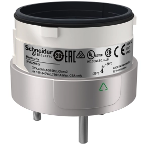   Schneider Electric Harmony XVU - XVUZ01Q - Ø60 fényoszlop rögzítő egység közvetlen rögzítéshez, 3 pontos, ezüst