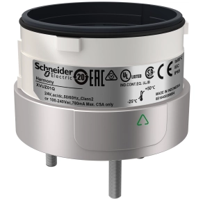 Schneider Electric Harmony XVU - XVUZ01Q - Ø60 fényoszlop rögzítő egység közvetlen rögzítéshez, 3 pontos, ezüst