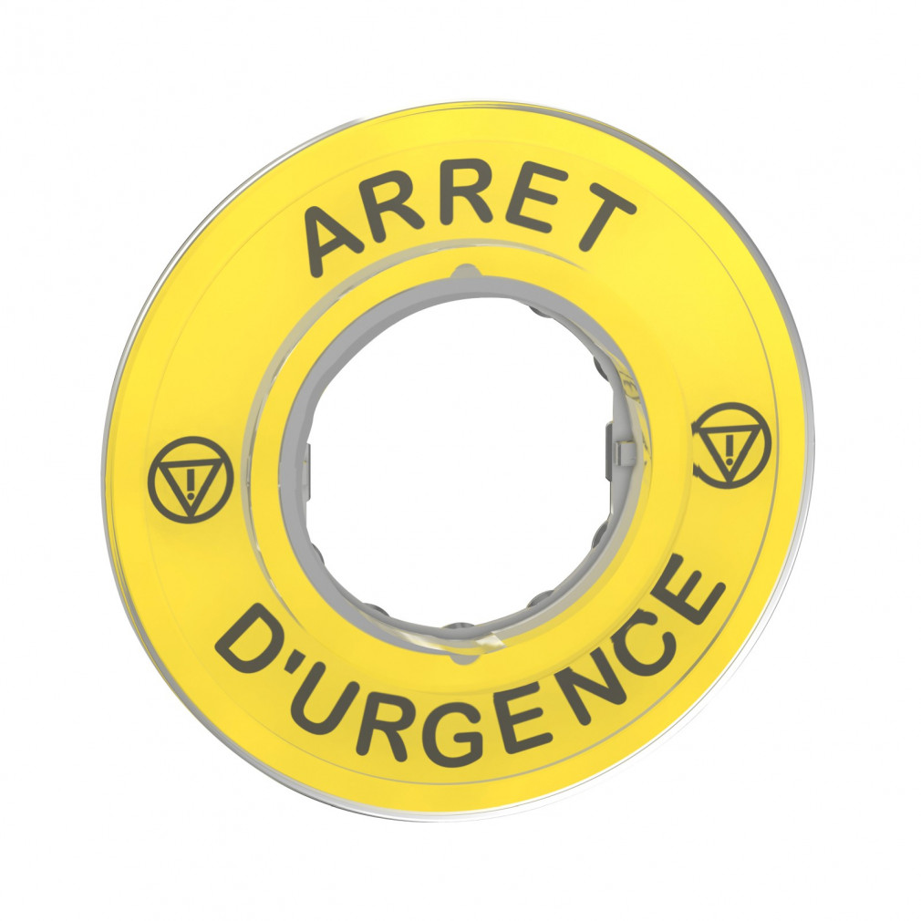 Schneider 3D felirati címke ARRET D URGENCE (ZBY-9120)