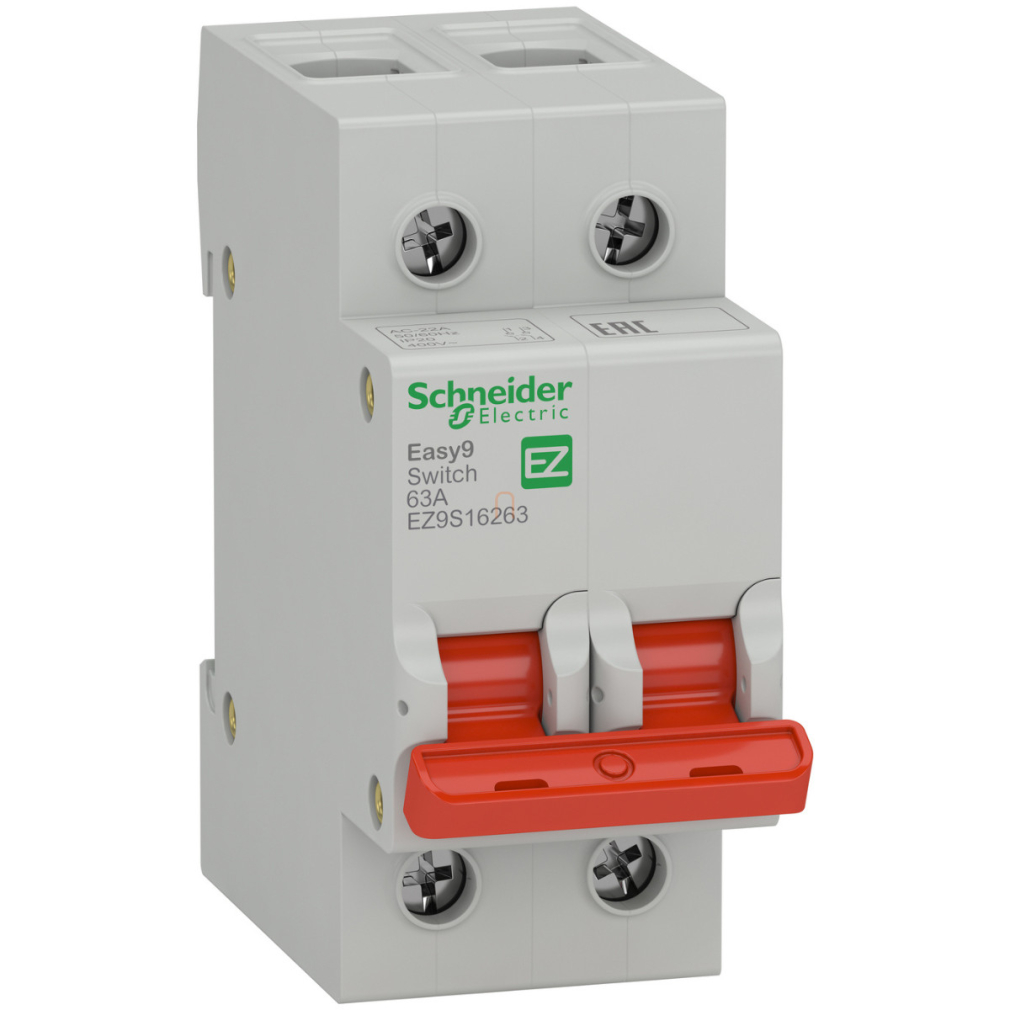 Schneider Easy9 Pro szakaszoló kapcsoló 2P 63A (EZ9S16263)