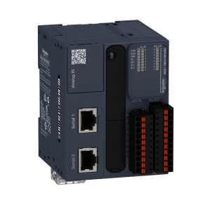   Schneider Electric Modicon M221 - TM221M16RG - gépvezérlő PLC, 16 I/O, relé kimenet, RS232/RS485, RS485, 24 VDC, könyv formátum, rugós sorkapocs