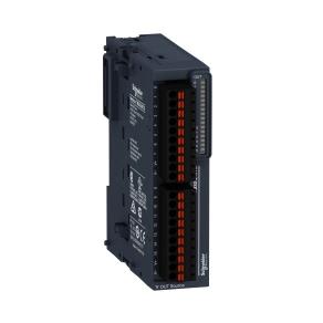 Schneider Electric Modicon TM3 - TM3DQ16TG - bővítő modul, 16 digitális tranzisztor (source) kimenet, 24 VDC, rugós