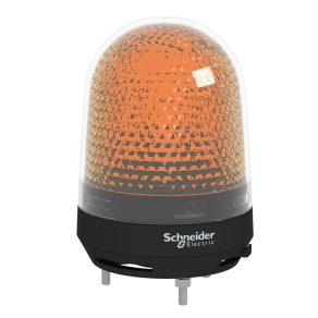 Schneider Electric Harmony XVR - XVR3B05S - forgófényű jelzőegység, LED-es, Ø100, IP23, narancs, berregővel, 12-24VAC/DC