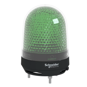 Schneider Electric Harmony XVR - XVR3M03S - forgófényű jelzőegység, LED-es, Ø100, IP23, zöld, berregővel, 100-230VAC