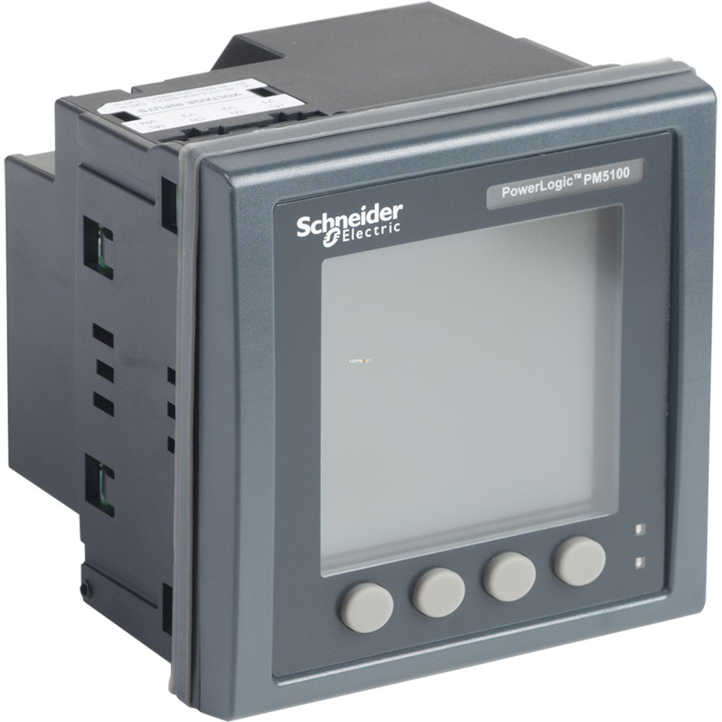 Schneider teljesítménymérő, RS 485 (Modbus), min/max napló, riasztások, DO (kWh), 100-415 V AC (METSEPM5110)