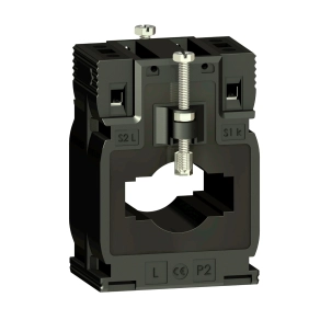 Schneider Electric Current transformer TI - METSECT5MB030 - áramváltó 300/5A klíma álló, (Ø26) kábelhez vagy (12x50 és 15x32) gyűjtősínhez (MB)
