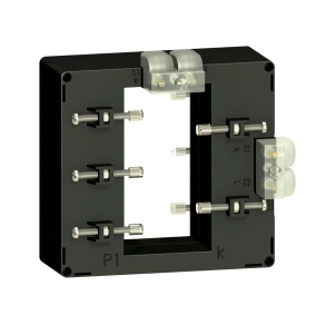 Schneider Electric Current transformer TI - METSECT5DE200 - áramváltó 2000/5A (54x102) klíma álló, gyűjtősínhez kettős szekunder kivezetéssel (DE)