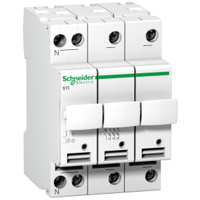   Schneider Electric Acti9 STI - A9N15657 - olvadóbiztosítós szakaszolókapcsoló, 3P-N, 20A, 8.5x31.5mm