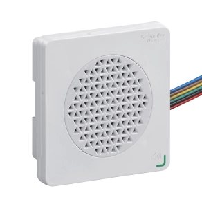 Schneider Electric Harmony XVSV - XVSV9BWN - DIN96 (96x96 mm) elektromos hangjelző, szerkeszthető jelzés, NPN, 12 - 24VDC, fehér