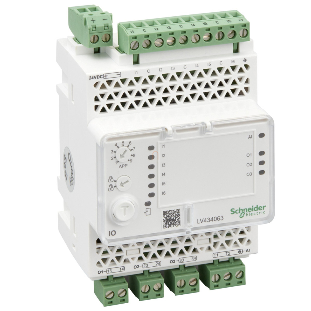 I/O modul megszakító kocsiszerkezet állapotjelzéseinek megjelenítéséhez  (NSX, NS>630, NT, NW) LV434063 Schneider